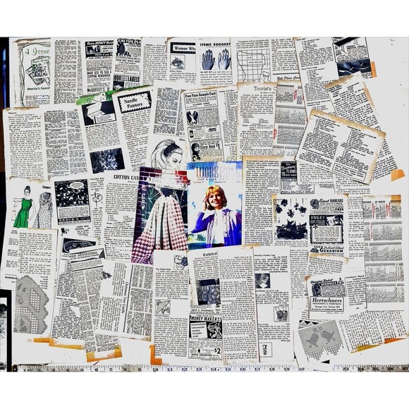 Ephemera 24+ Cut Out Pages pictures articles Workbasket Magazine Dec '61 Apr '70 - Picture 2 of 2